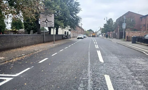 The A4091 in Fazeley